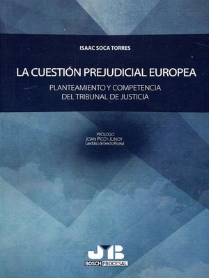 cover image of La cuestión prejudicial europea